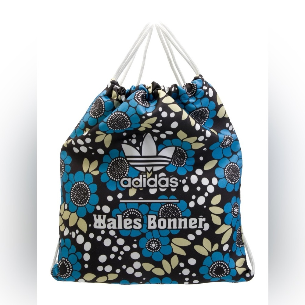 Adidas Originals x Wales Bonner Nylon Floral Print Drawstring Backpack